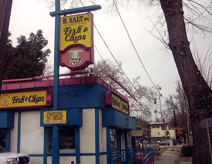H Salt Fish & Chips (H. Salt Esq. Fish & Chips) - Some Typical Examples Of H Salt Motif (newer photo)